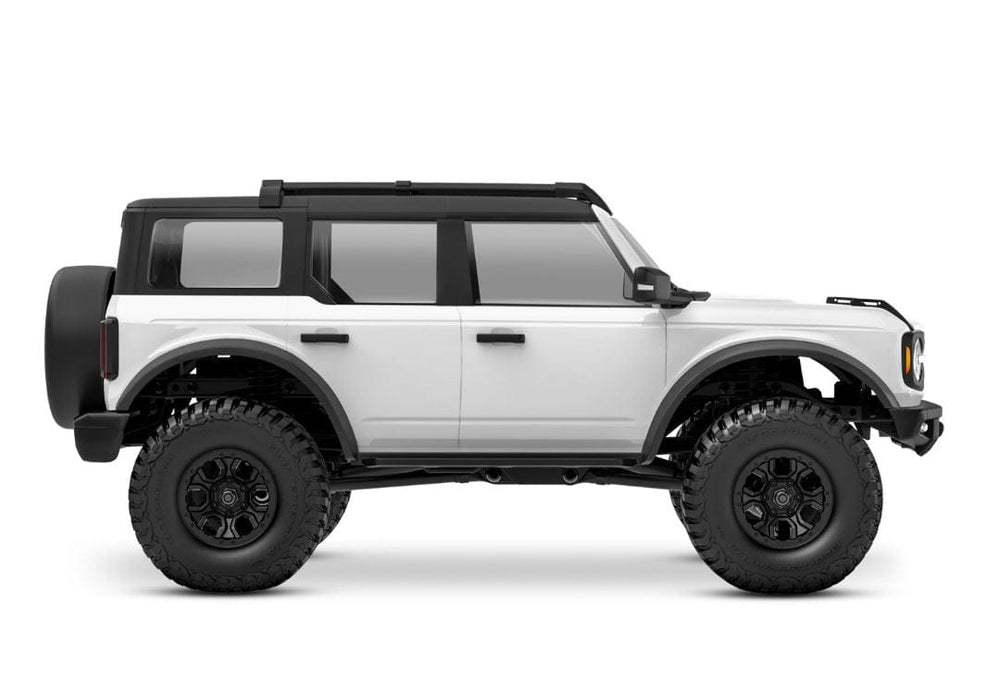 TRA97074-1 Traxxas TRX-4M Ford Bronco 1/18 RTR 4X4 Trail Truck, White (Sold Separately extra battery please ORDER #TRA2821)