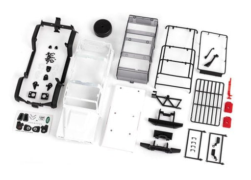 TRA9712 Traxxas Body, Land Rover Defender, Complete (White Unpainted)