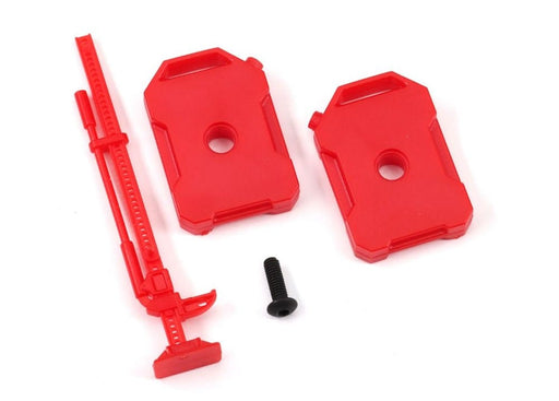 TRA9721 Traxxas Fuel Canisters (Left & Right)/ Jack (Red)