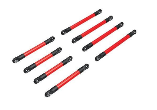 TRA9749-RED Traxxas Suspension Link Set, Aluminum (Red-Anodized)