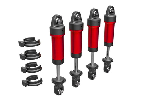 TRA9764-RED Traxxas Shocks, GTM, Aluminum (Red-Anodized)