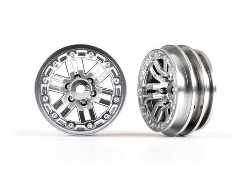 TRA9768-SATIN Traxxas Wheels, 1.0" (Satin Chrome) (2)