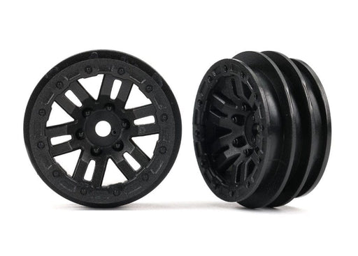 TRA9768 Traxxas Wheels, 1.0" (Black) (2)