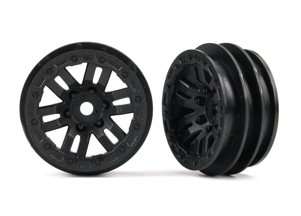 TRA9768 Traxxas Wheels, 1.0" (Black) (2)