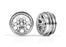 TRA9770-SATIN Traxxas Wheels, 1.0" (Statin Chrome) (2)