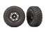 TRA9773 Traxxas Tires & Wheels, Premounted (Black 1.0", Canyon Trail)