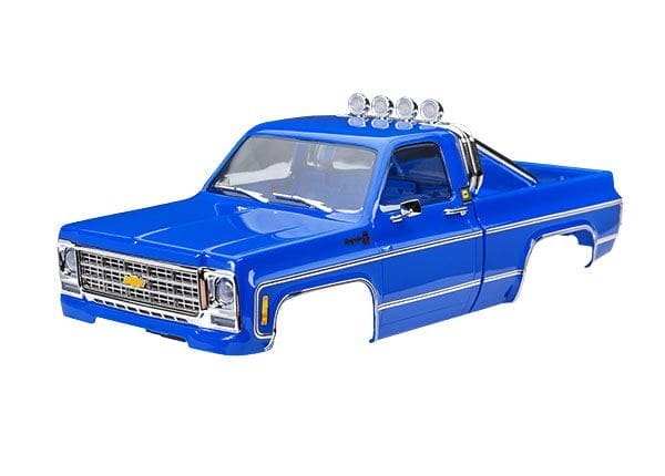 TRA9811-BLUE Traxxas Body Chevrolet K10 Truck (1979) Complete, Blue