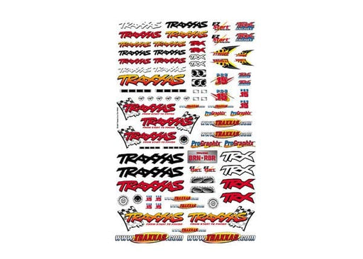 TRA9950 Official Team Traxxas® racing decal set (flag logo/ 6-color)