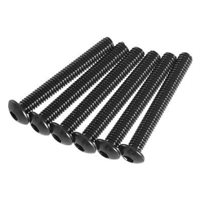 TRA2598X Screws, 4x30mm button-head machine (hex drive) (6)