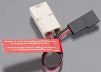 Adapter, Molex to Traxxas receiver battery pack