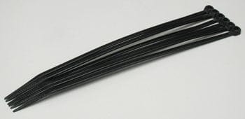 Cable ties, medium (black) (6)
