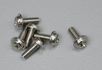 TRA3185 Motor screws (3x8mm washerhead machine) (6)