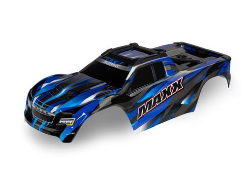TRA8918A Traxxas Body, Maxx V2, blue (painted, decals applied)