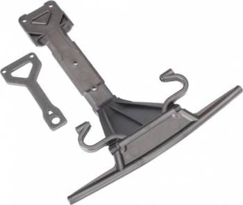 TRA8537 Skidplate, front (plastic)/ support plate (steel)