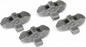 TRA8567 Brake calipers, front or rear (grey) (4)