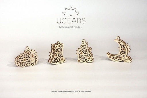 UGR70042 UGears U-Fidget Gearsmas (4 models) - 8 pieces (Easy)