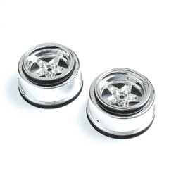 LOS43046 Rear Wheel, Chrome (2): 22S Drag