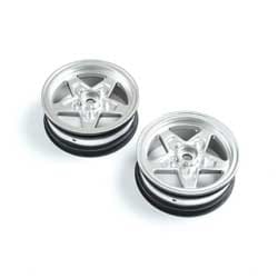 LOS43047  Front Wheel, Satin Chrome (2): 22S Drag