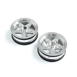 LOS43045 Front Wheel, Chrome (2): 22S Drag