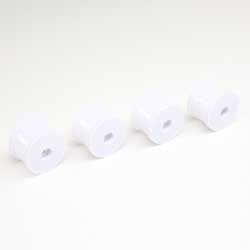 LOS41012 FR/RR Wheel, White (4): Mini-T 2.0