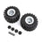 LOS43034 Mounted Monster Truck Tires, L/R: LMT
