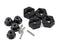 VTR232022 12mm Molded Hex Pins & Lock Nuts (4): Twin Hammers