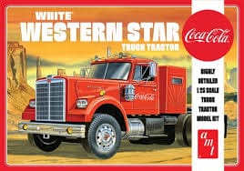 AMT1160 1/25 White Western Star Semi Tractor, Coca-Cola